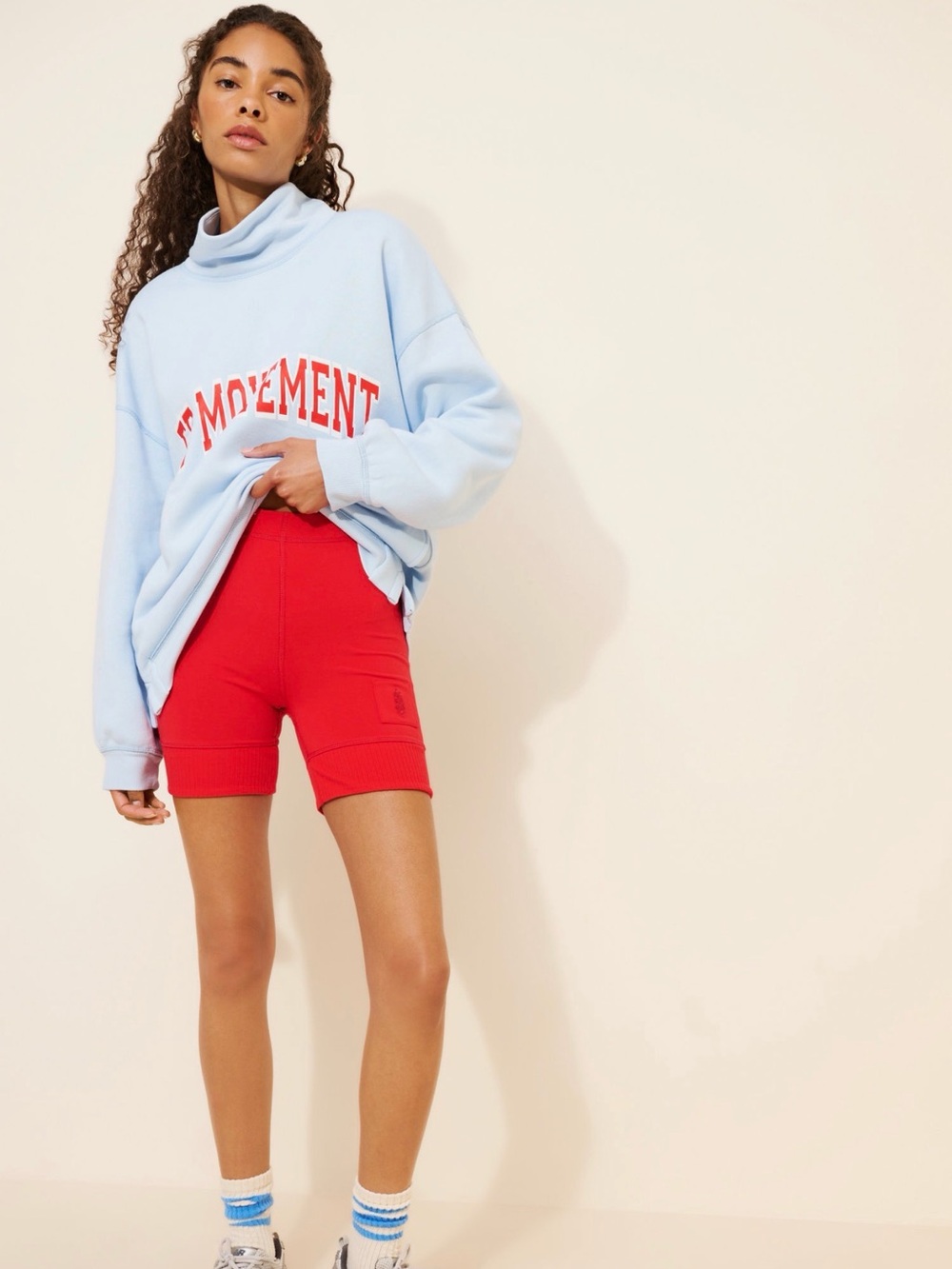 FP Movement by Free People Victory Biker Shorts in Red